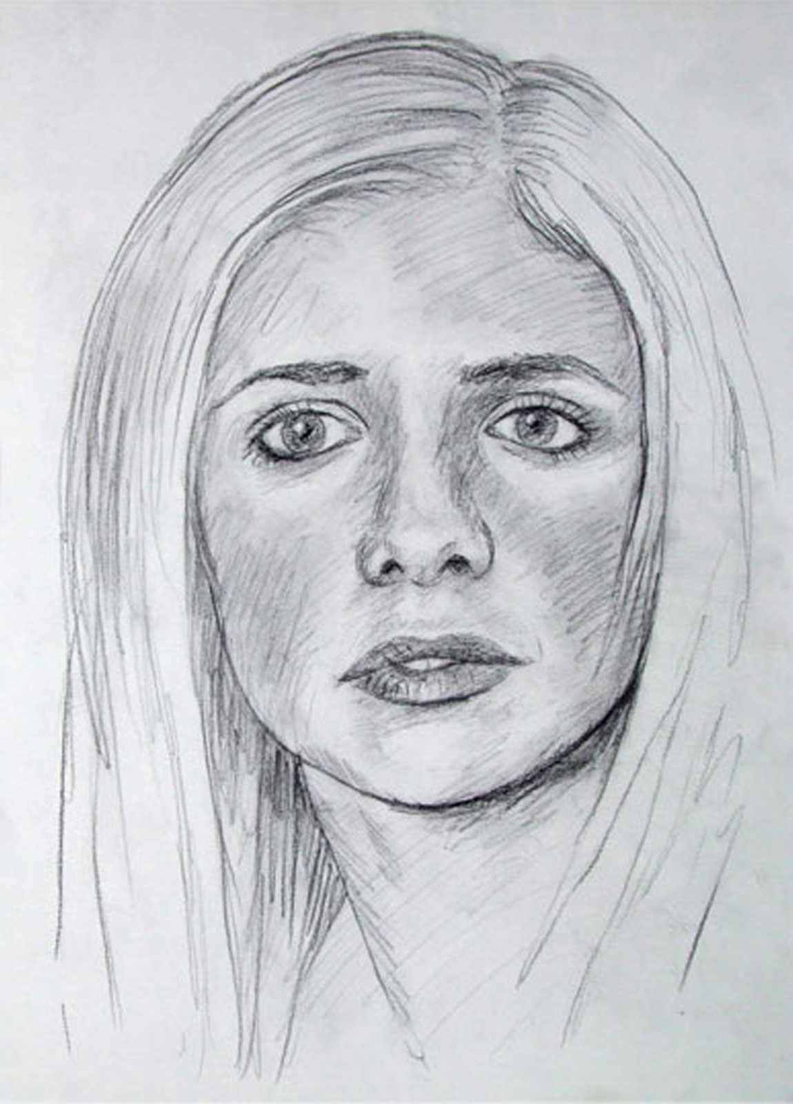 Buffy drawing on paper