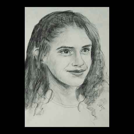 Emma Watson celebrity pencil drawing