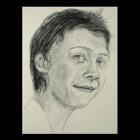 Rupert Grint celebrity pencil drawing