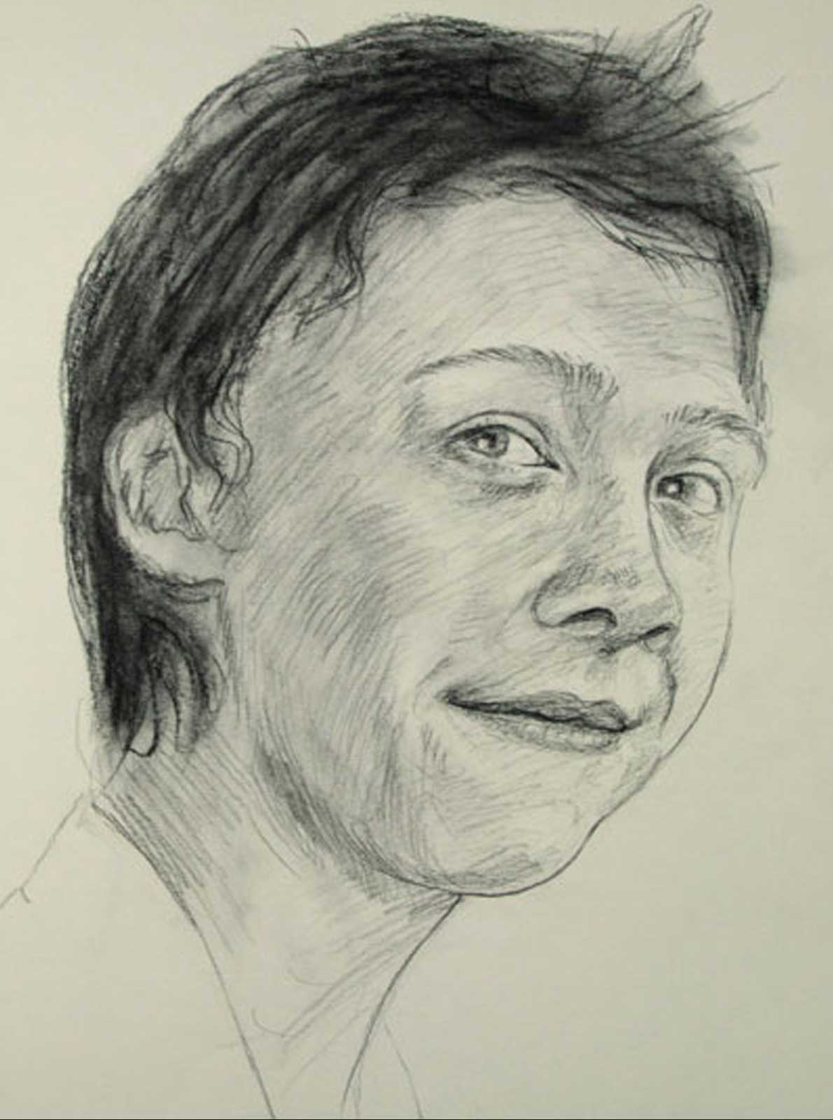 Rupert Grint portrait drawing on paper