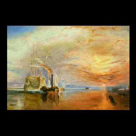 Turner copy,  landscape painting oil paint on canvas