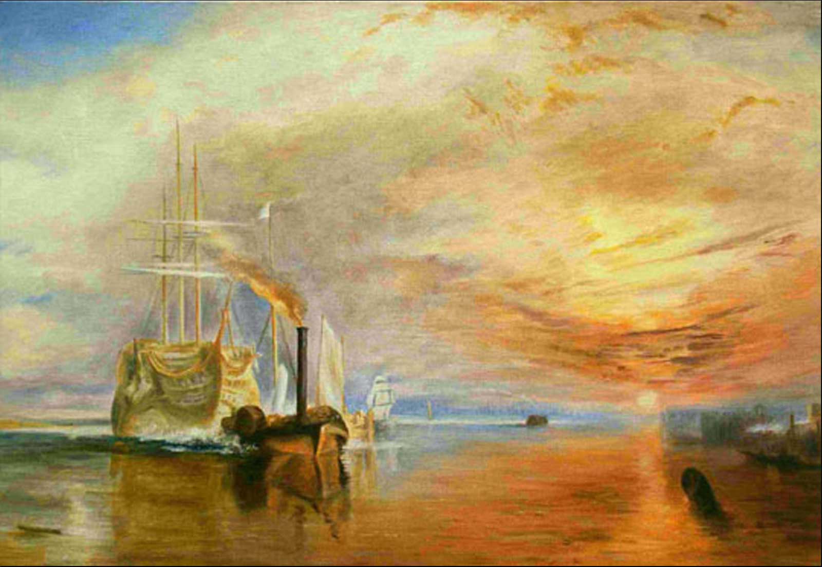 Turner copy oil painting on canvas landscape