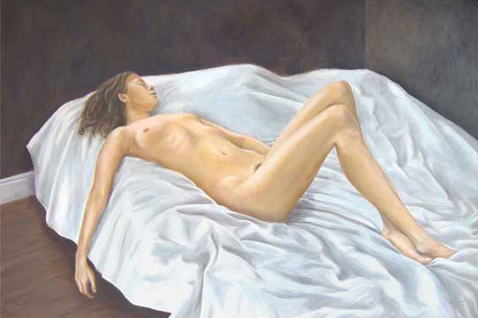 Nude "After" detail1 oil painting on canvas