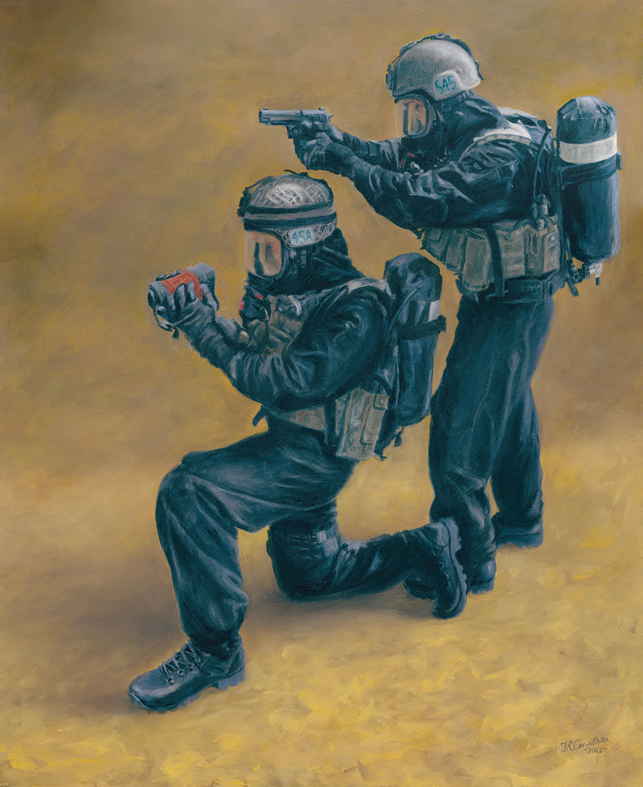 Special forces oil painting on canvas